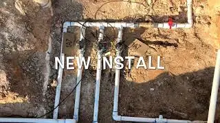 Sprinkler manifold and what professional installs and repairs look like...