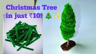  How to make Pipe Cleaner Christmas Tree | Easy Sparkle Art Tutorial 🎄✨