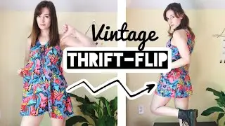 THRIFT-FLIP 90s Vintage Romper | Alterations to make this hot mess wearable