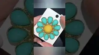 Брошечка в трендових кольорах із Аліекспрес 🟡💧 #shorts #brooch #ukrainianstyle