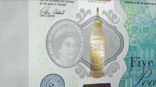 Bank Notes Pound the New Fiver   Key Security Features
