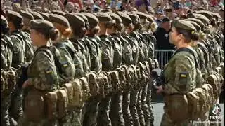 Ukraine Women Soldiers Marching to fight Against The Evil Russian's💪