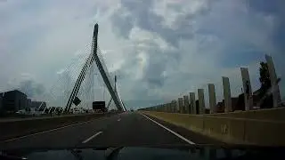 Driving from Boston to Woburn, Massachusetts