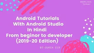 Android Studio Tutorial For Beginners - 80 | WebService |  API Integration |Database (2019 Edition)