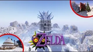 Building Zelda Majoras Mask in Minecraft Part 4: Snowhead