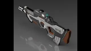 Pan oceania combi rifle 3D model