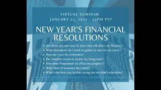 2021 New Year's Financial Resolutions