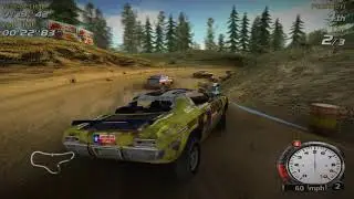 FlatOut 1 Remastered gameplay. Ray tracing (RT reshade) + reshade shaders.