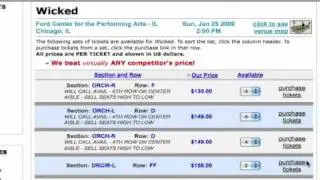 Broadway Tickets at WebTicketStore