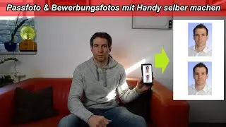 Biometrisches Passbild kostenlos selber machen mit Handy App - Passfoto selber schie&szlig;en