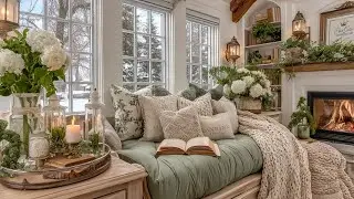 Cozy Farmhouse Cottage Winter Decorating Ideas With Easy & Affordable Style