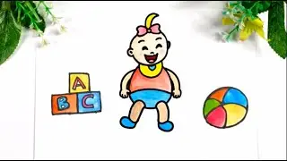 How to draw cute baby