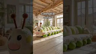 Absolutely loving these sectional caterpillar sofas! 👏👏 #furnituredesign #interiordesign #tiktokma