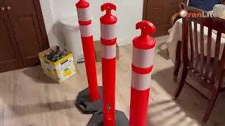T-Top Delineator Post with Rubber /Water Filled Base