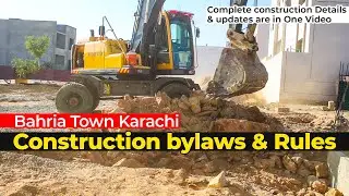 bahria town karachi construction bylaws | construction rules | construction rates | Salaam Estate