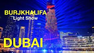 Burj Khalifa Light Show | Spectacular LED & Laser Display | Downtown Dubai Night | Travel Video