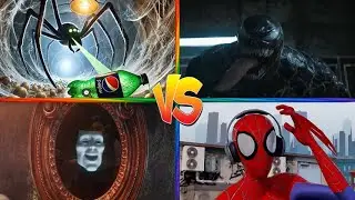 School Bus🆚Spiderman Infected Sky🆚McQueen Infected Sky🆚LightYear - Tiles Hop EDM Rush 🎶