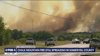 6,000 acres continue burning in Chalk Mountain wildfire in Somervell County