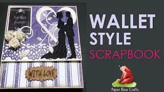 Purple Love Wallet Style Scrapbook by Paper Bear Crafts