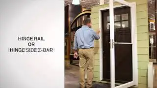 Identifying the Parts of Andersen Self-Storing Storm Doors | Andersen Windows