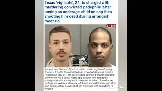 James Spencer 24 admitted to ki!!ing Sean Showers 37 after posing as underage child on app...