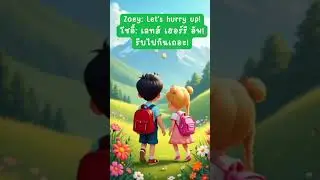 Part 11 ถามเวลา/Ask the Time #englishspeakingforkids #cartoon #animationforkids
