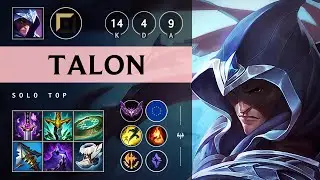 Talon Top vs Renekton: Triple Kill, Legendary - EUW Master Patch 14.23