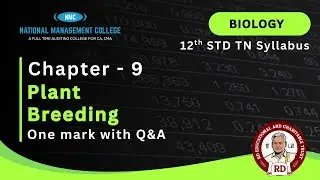 Biology Chapter 09 - Plant Breeding #12thbiology #botany #12thstd #revision #exampreparation