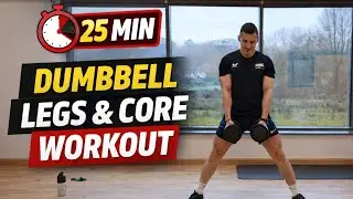 25 Min Dumbbell Legs & Core Workout