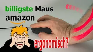 Ist die billigste 💸 Maus 🐁 von Amazon ergonomisch? - AmazonBasics USB-Maus im Test 🔬