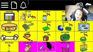 Катюха играется с CommuniKate карточками на русском/ Katerina is playing with CommuniKate cards