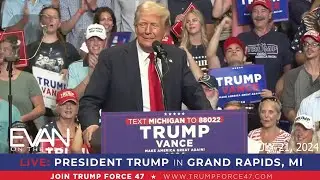 TRUMP AND VANCE SPEAK LIVE AT MICHIGAN RALLY MOMENTS AFTER BIDEN WITHDRAWS FROM RACE | JULY 21, 2024