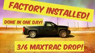 Maxtrac Suspension installs their 3/6 drop on our 2012 Silverado single cab!
