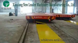 Workshop Rail Handling Trolley - Heavy Load Transfer Cart - 10 Tons