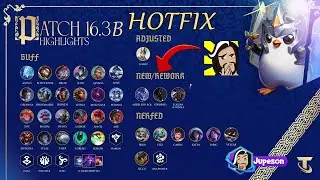 NOTAS del PARCHE 16.3b (Hotfix) en TFT