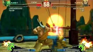 Super Street Fighter 4 - LORDVADER2000 (Blanka) vs. Eddie Kusnagi (Gouken) (PSN BATTLES)