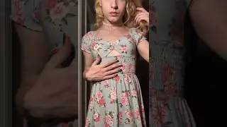 Styling my new spring dress #shorts #style #spring #floral #fashion #jewelry #makeup #lgbtq #queer