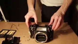 Ремонтируем залипание зеркала на Pentax 67 (stuck mirror repair on Pentax 67)