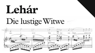 Leh&aacute;r - Die lustige Witwe (Sheet Music)
