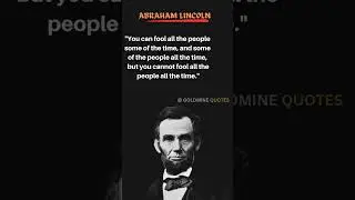 Abraham Lincoln - You Can Fool The🤔..। english motivational quotes।#shorts #motivation