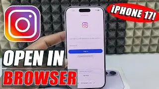Как открыть аккаунт Instagram в браузере на iPhone 17?