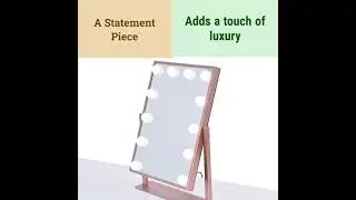 Hollywood LED Make-up Mirror with 12 LED Lights  #oevanity #makeupmirror #homedecor #vanitymirror