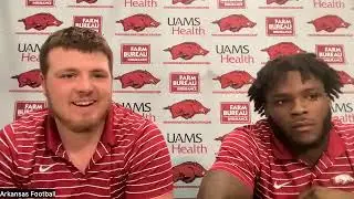 OL Brady Latham, RB Rocket Sanders give update after spring practice No. 7