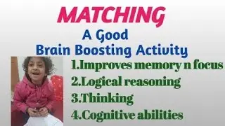 Matching-A great cognitive activity to improve memory n focus#parentingautism #autismtherapy