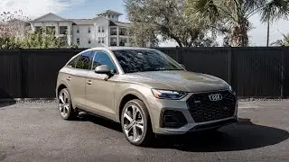 2023 Audi Q5 Sportback Premium Plus | Chronos Gray Metallic over Black #walkaround
