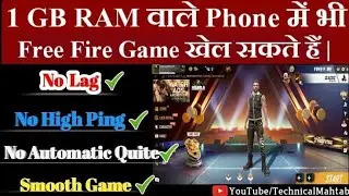 Free Fire Lag fix App Game booster No lag No hang For Low Ram device By ultra kill gamer realworking