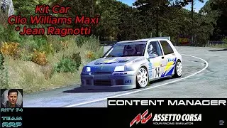 TEAM [-RRP-] RITY 74 #assettocorsa #4k Clio Williams Maxi KitCar jean Ragnotti