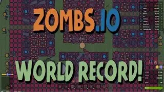 ZOMBS.IO WORLD BIGGEST SCORE RECORD RED BASE Like HACK & CHEAT?!!