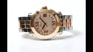 Chopard Happy Sport Diamonds Rose Gold Mother of Pearl Dial Watch