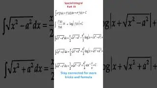Integral formula part-III, #maths  #intermediateboard #jee #12thcbse #viralvideo #viralshorts